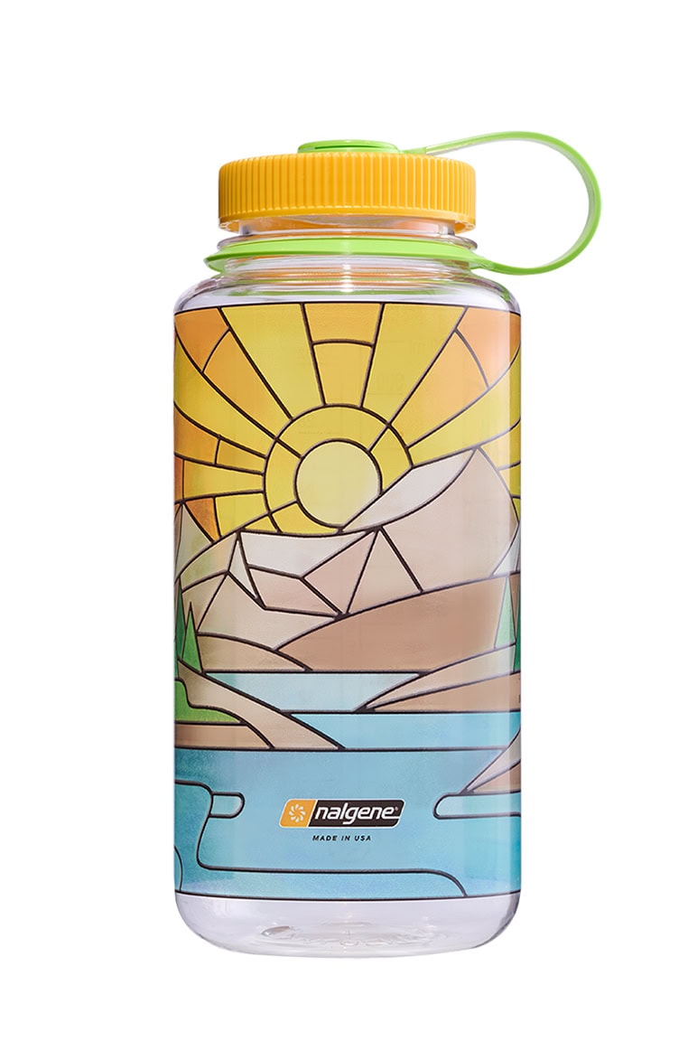 Nalgene product view: 32oz Wide Mouth Stained Glass Print Bottles I1 — 32oz Wide Mouth Stained Glass Print Bottles