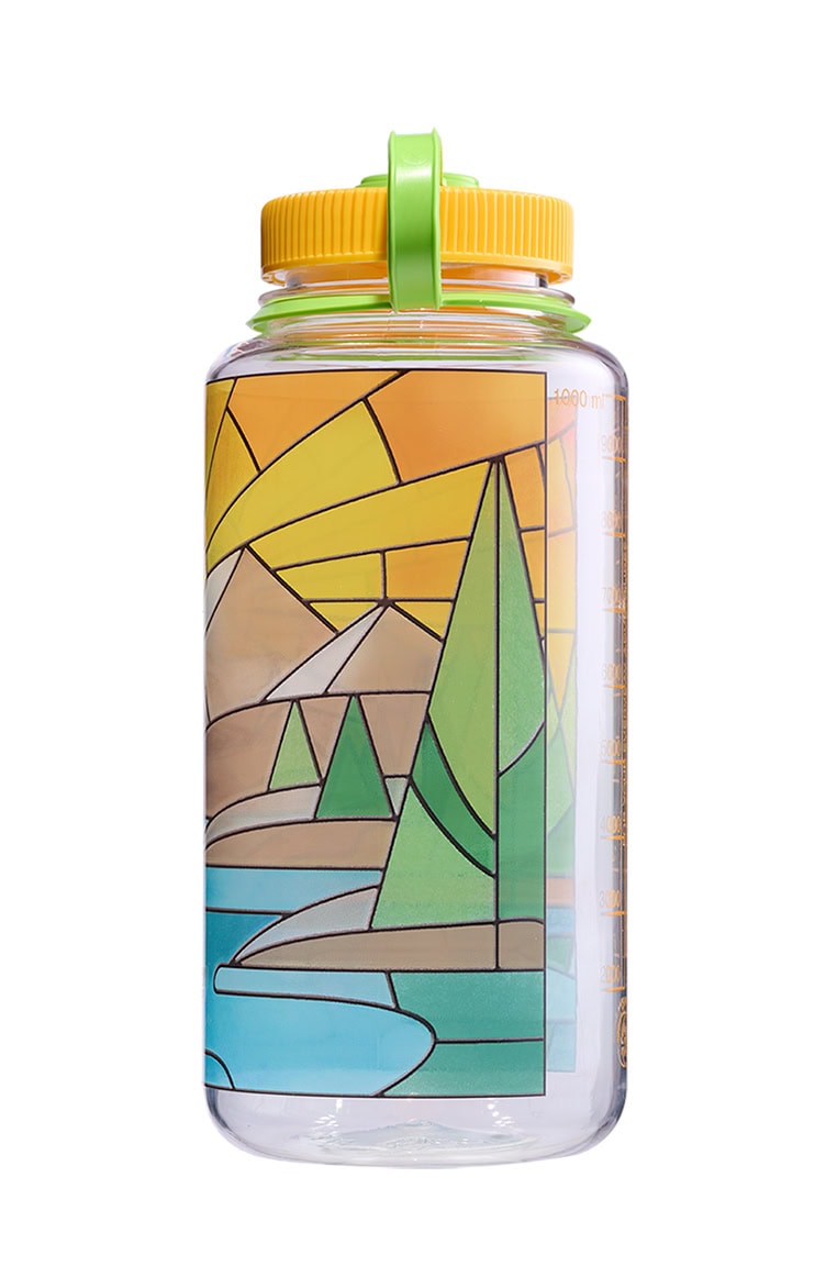Nalgene product view: 32oz Wide Mouth Stained Glass Print Bottles I1 — 32oz Wide Mouth Stained Glass Print Bottles
