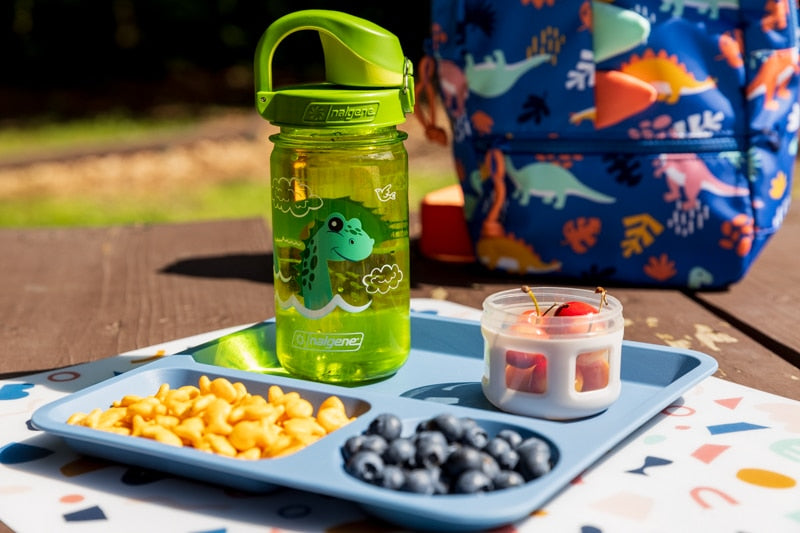 Nalgene product detail: 12oz On-The-Fly Kids Lock-Top Bottle with Graphics Z8 — 12oz On-The-Fly Kids Lock-Top Bottle with Graphics