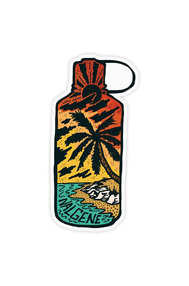 Nalgene product detail: Tropical Narrow Mouth Sticker K0 — Tropical Narrow Mouth Sticker