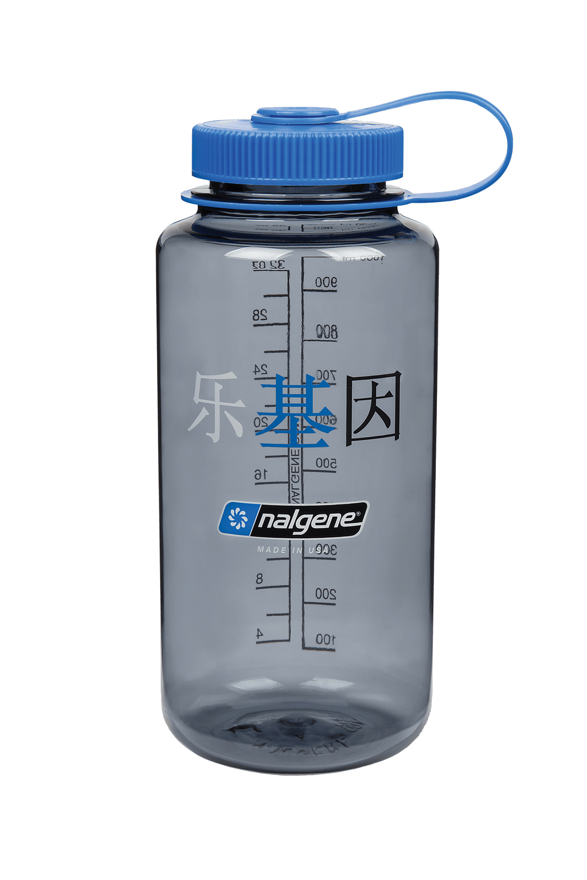 Nalgene product view: 32oz Wide Mouth “Happy Gene” Bottle A9 — 32oz Wide Mouth “Happy Gene” Bottle