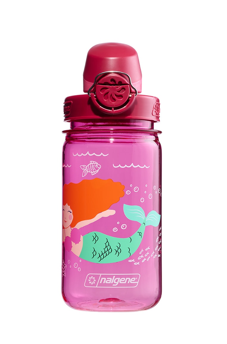 Nalgene product view: 12oz On-The-Fly Kids Lock-Top Bottle with Graphics Z8 — 12oz On-The-Fly Kids Lock-Top Bottle with Graphics