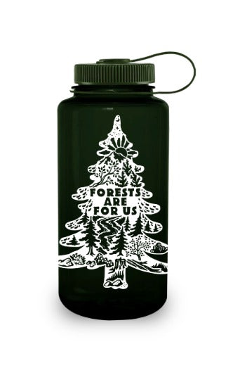Nalgene product image: 32oz Wide Mouth “Public Lands: Forests Are for Us” Bottle F5 — 32oz Wide Mouth “Public Lands: Forests Are for Us” Bottle
