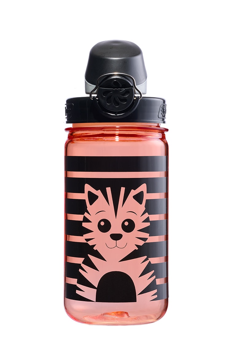 Nalgene product detail: 12oz On-The-Fly Kids Lock-Top Bottle with Graphics Z8 — 12oz On-The-Fly Kids Lock-Top Bottle with Graphics