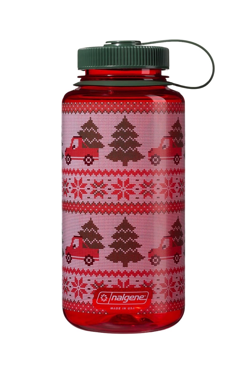 Nalgene product detail: 32oz Wide Mouth Ugly Sweater Bottle Y1 — 32oz Wide Mouth Ugly Sweater Bottle